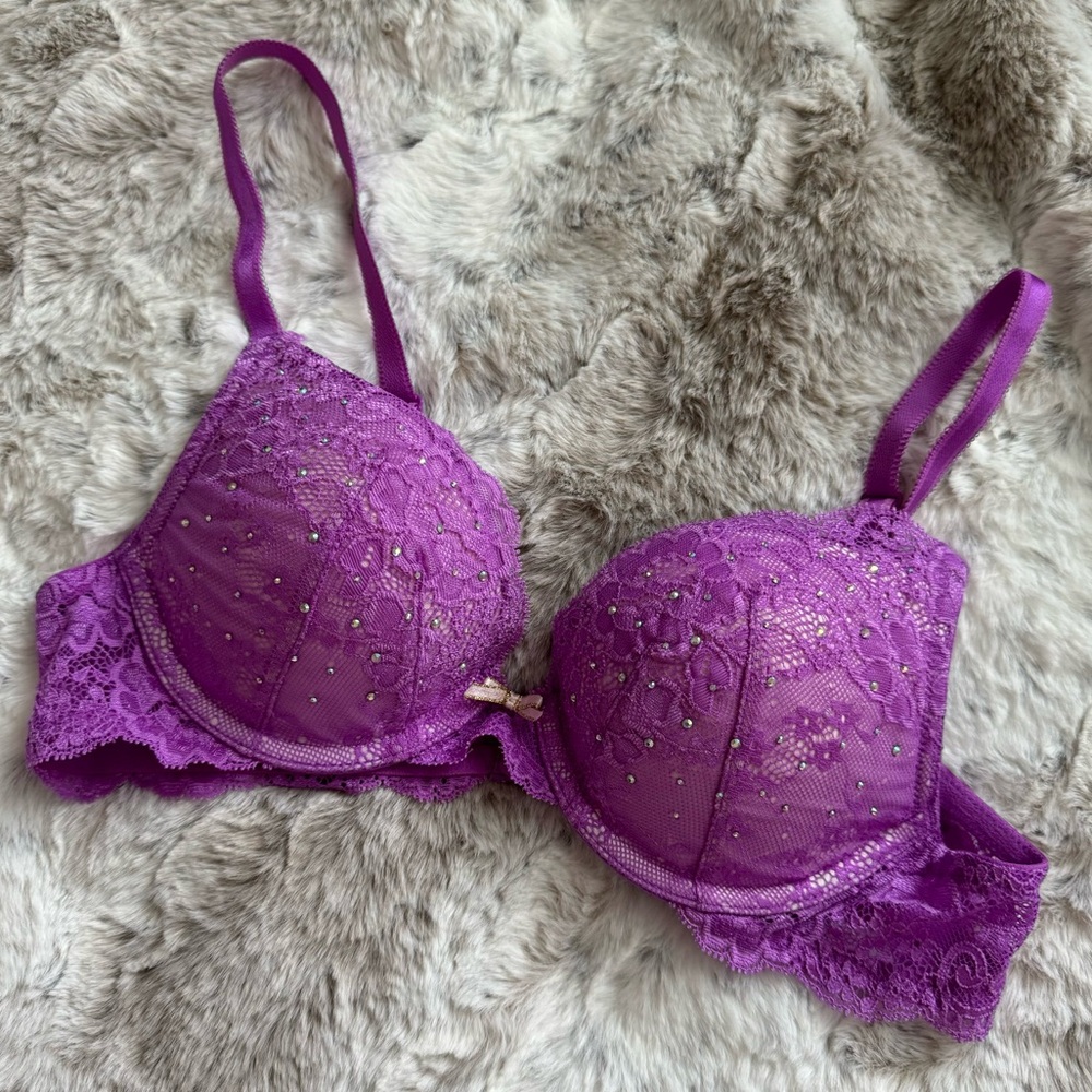 Victoria's Secret | Purple Lace | Dream Angel's Push Up | Sz. 34A